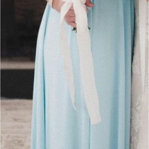 blue infinity bridesmaids dress